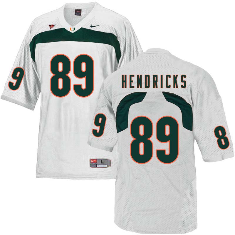 Nike Miami Hurricanes #89 Ted Hendricks College Football Jerseys Sale-White